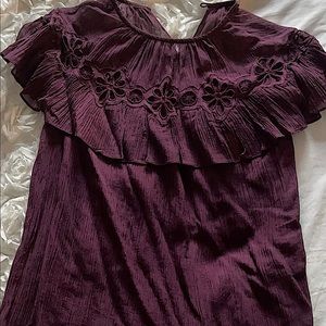 A purple loose comfortable blouse